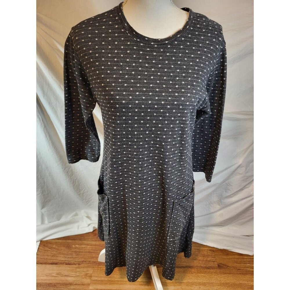 Cut Loose Small Gray Polka Dot 3/4 Sleeve‎ Dress
